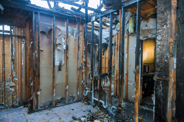 Professional Emergency Fire Cleanup technician working in Lansdowne, VA